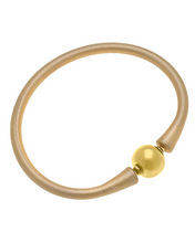 Load image into Gallery viewer, Bali Gold Bead Silicone Bracelet