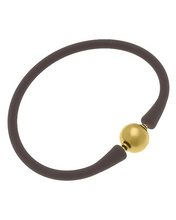 Load image into Gallery viewer, Bali Gold Bead Silicone Bracelet