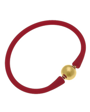 Load image into Gallery viewer, Bali Gold Bead Silicone Bracelet