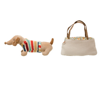 Load image into Gallery viewer, Dachshund In Dog Carrier