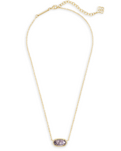 Load image into Gallery viewer, Kendra Scott Elisa Gold Pendant Necklace In Purple Amethyst