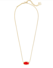 Load image into Gallery viewer, Kendra Scott Elisa Gold Pendant Necklace In Red Illusion