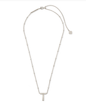 Load image into Gallery viewer, Kendra Scott Silver Letter Pendant Necklace