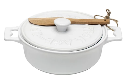 Brie Baker with Lid and Spreader – Honey Brook