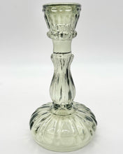 Load image into Gallery viewer, Maybelle Green Glass Taper Holder