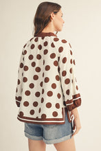 Load image into Gallery viewer, Brown Polka Dot Top

