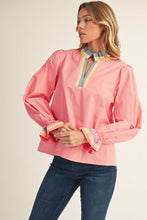 Load image into Gallery viewer, Pink Ruffled Top
