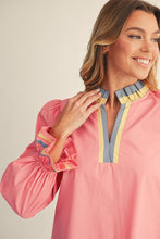 Load image into Gallery viewer, Pink Ruffled Top
