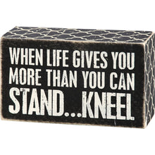 Load image into Gallery viewer, Kneel Box Sign
