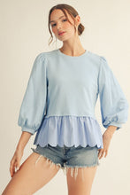 Load image into Gallery viewer, Scallop Hem Top
