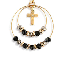 Load image into Gallery viewer, Black Beaded Prayer Bracelet
