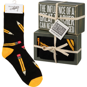 Teacher Box and Sock Set