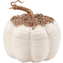 Load image into Gallery viewer, Cream Glitter Pumpkin

