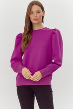 Load image into Gallery viewer, Textured Magenta Top

