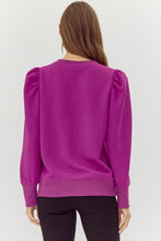 Load image into Gallery viewer, Textured Magenta Top
