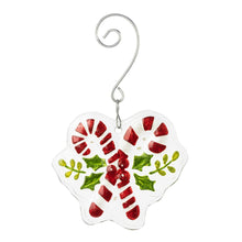 Load image into Gallery viewer, Candy Canes Glass Ornament
