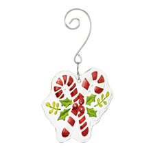 Load image into Gallery viewer, Candy Canes Glass Ornament
