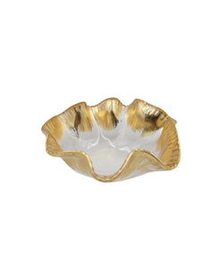 Gold Ruffle Bowl