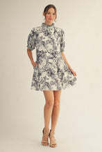 Load image into Gallery viewer, Grey Floral Dress
