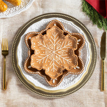 Load image into Gallery viewer, Gingerbread Snowflake Plate
