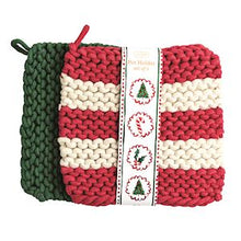 Load image into Gallery viewer, Striped Pot Holder Set
