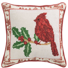 Load image into Gallery viewer, Cardinal Needlepoint Pillow
