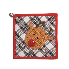 Load image into Gallery viewer, Tartan Crochet Trivet
