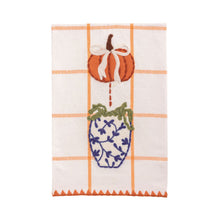 Load image into Gallery viewer, Pumpkin Topiary Tea Towel
