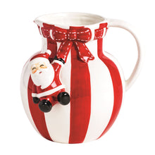 Load image into Gallery viewer, Santa Stripe Pitcher
