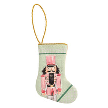 Load image into Gallery viewer, Nutcracker Needlepoint Mini Stocking
