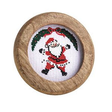 Load image into Gallery viewer, Christmas Framed Needlepoint
