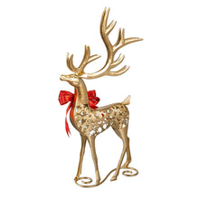 Load image into Gallery viewer, Gold Reindeer Statue
