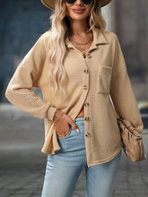 Load image into Gallery viewer, Waffle Knit Button Down Shacket
