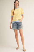 Load image into Gallery viewer, Striped Puff Sleeve Top
