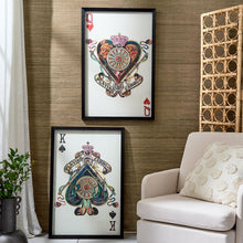 Load image into Gallery viewer, King and Queen Card Paper Wall Art
