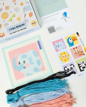 Load image into Gallery viewer, Edward, the Elephant - Needlepoint Kit for Kids
