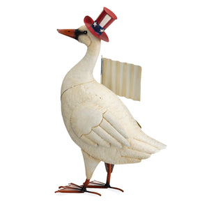 Patriotic Metal Goose