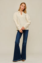Load image into Gallery viewer, Ivory Puff Sleeve Blouse
