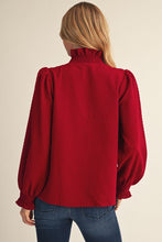 Load image into Gallery viewer, Burgundy Textured Top
