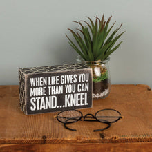 Load image into Gallery viewer, Kneel Box Sign

