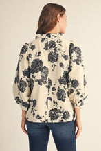 Load image into Gallery viewer, Black Floral Top
