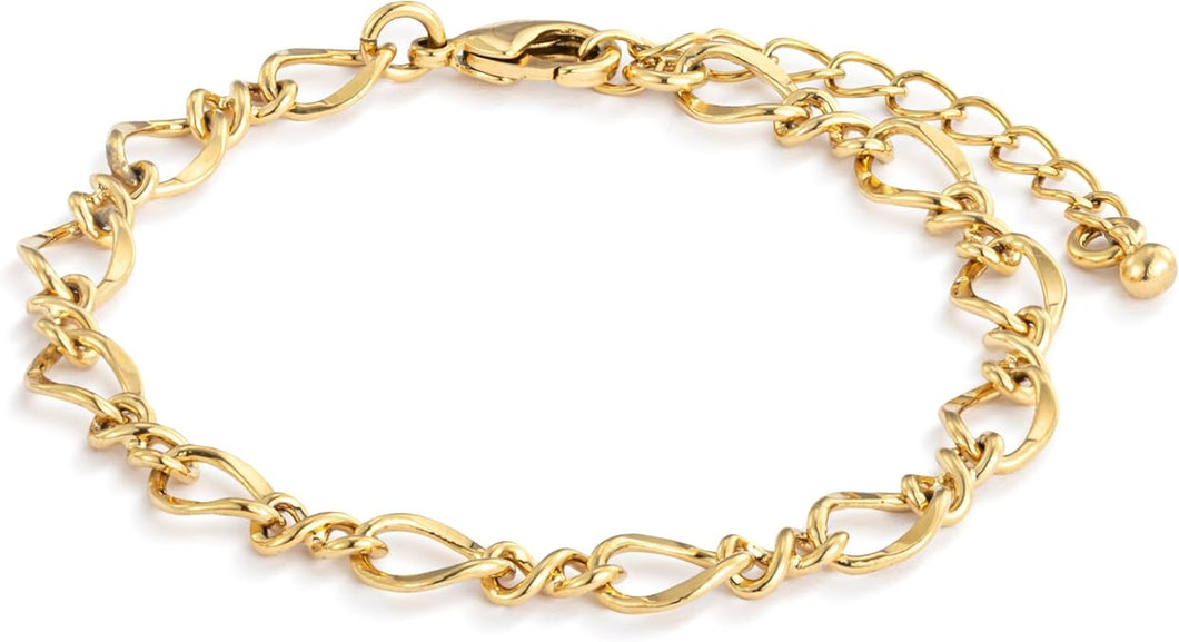 Twisted Oval Link Bracelet
