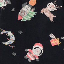 Load image into Gallery viewer, Christmas In The Cosmos Organic Cotton Sleep &amp; Play Footed
