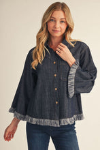 Load image into Gallery viewer, Fringe Denim Jacket
