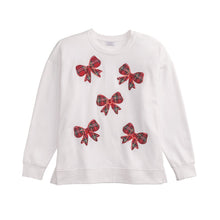 Load image into Gallery viewer, Tartan Bow Sweatshirt
