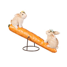 Load image into Gallery viewer, Bunnies On Carrot Seesaw
