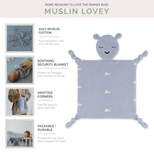 Load image into Gallery viewer, 100% Muslin Lovey - Windy
