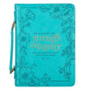 Teal Strength & Dignity Bible Cover