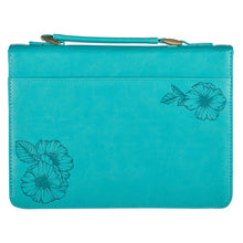 Load image into Gallery viewer, Teal Strength &amp; Dignity Bible Cover
