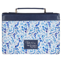 Load image into Gallery viewer, Blue Floral Bible Cover

